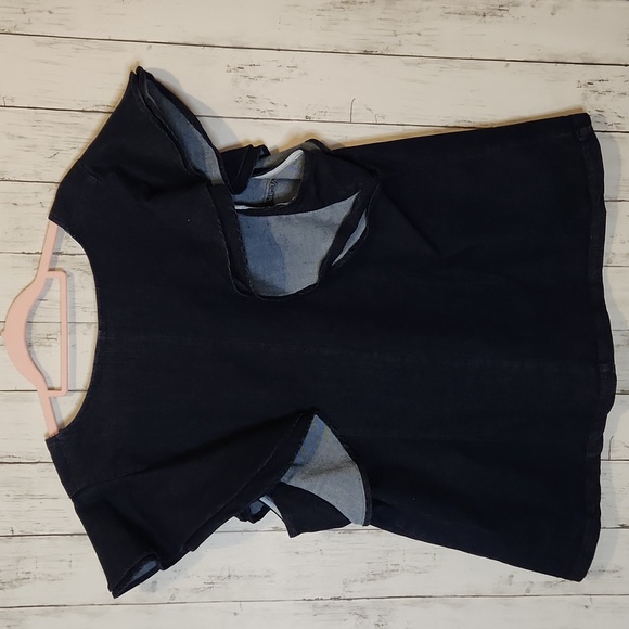 Eloquii Dark Denim and Cream Blouse Bundle Size 16 - Picture 6 of 12